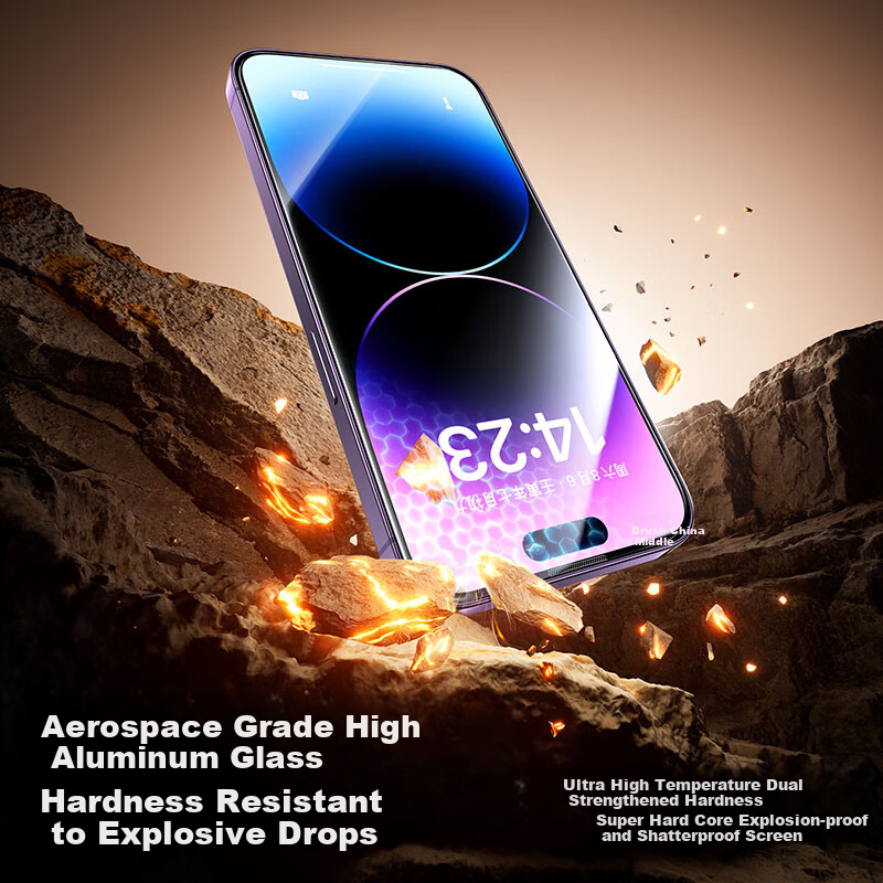 SmartDevil Tempered Glass Screen Protector for iPhone 14 Pro, High Definition An...