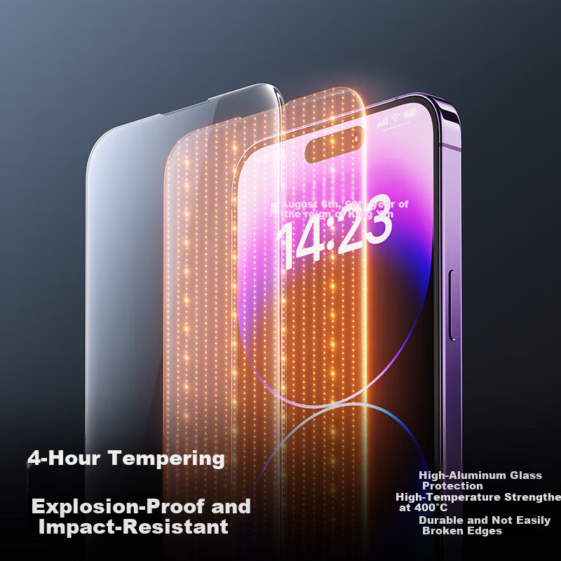 SmartDevil Tempered Glass Screen Protector for iPhone 14 Pro, High Definition An...