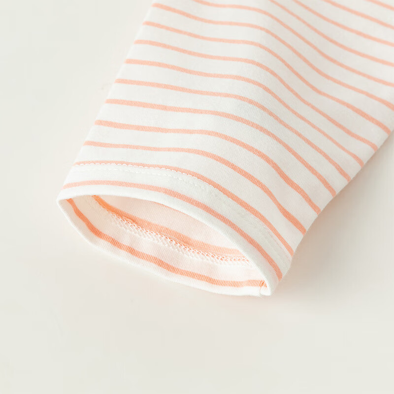 David Bella x Hello Kitty Girls' Striped T-shirt Autumn Children's Baby Bottoming Shirt