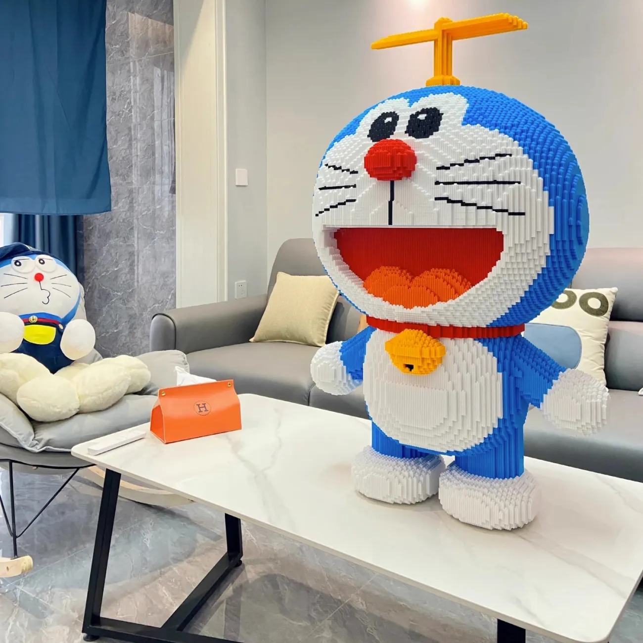 Dadao Is Not Compatible with Lego, Adult High-Difficulty Giant Doraemon Robot Cat, Dingdong, Gift for Boys And Girls