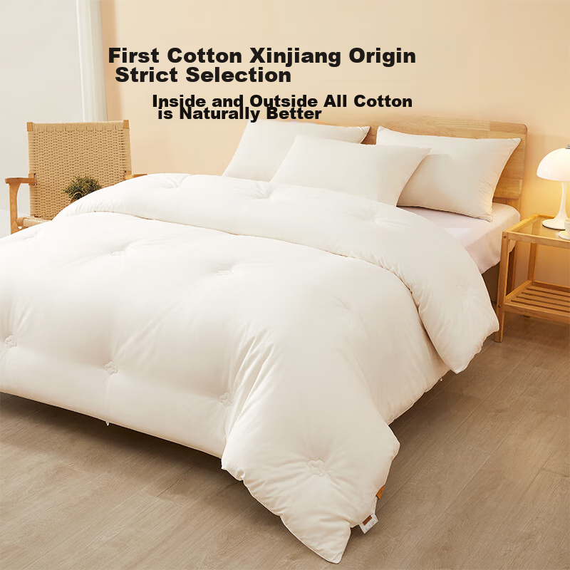 BEYOND Home Textile Antibacterial Pure Cotton 100% Xinjiang Cotton Thickened Winter Quilt, About 6.3 Jin, 150*210cm