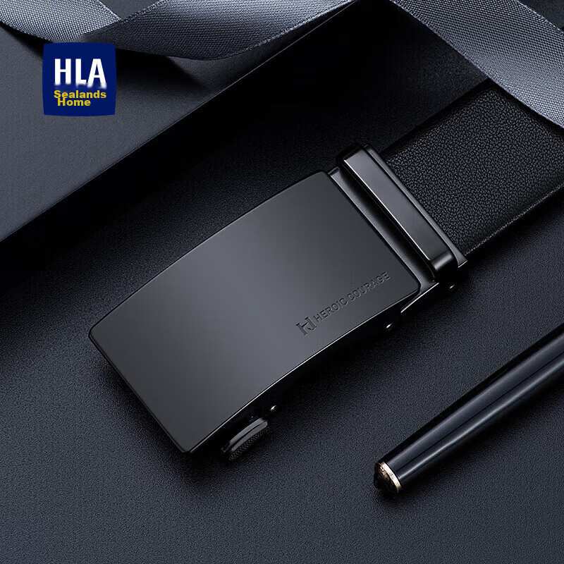HLA Men's Leather Belt, Business Automatic Buckle, Casual Waistband, Birthday Gift for Boyfriend, Husband, Or Father
