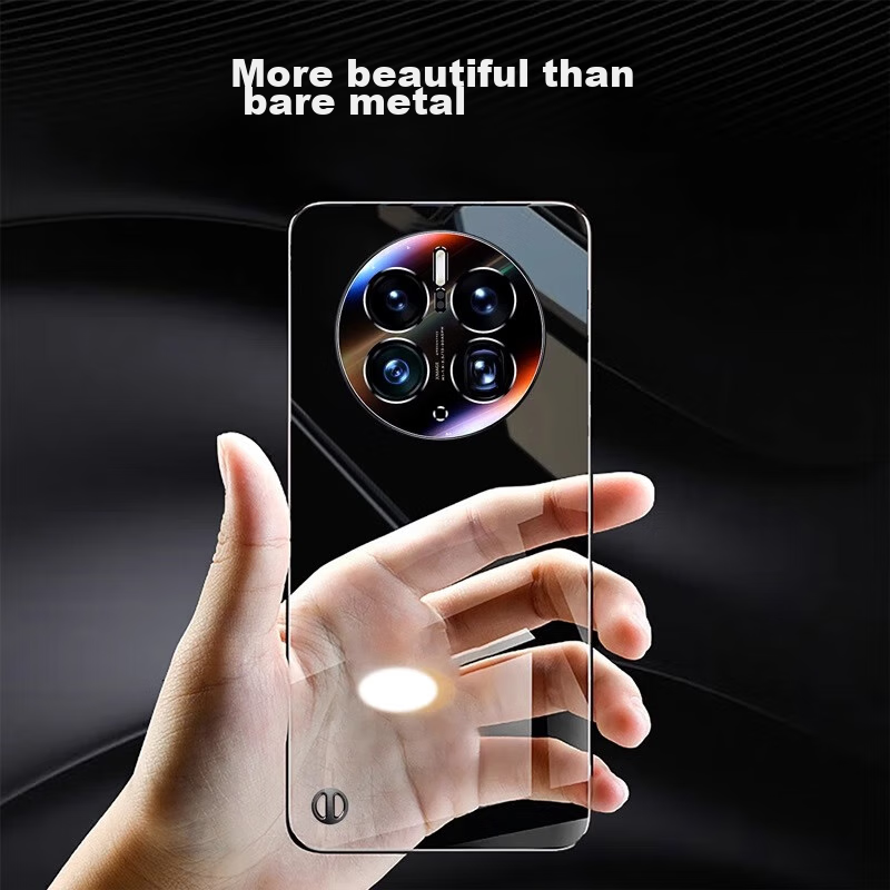 Hongzhuo [Never Yellowing] Huawei Mate 50 Phone Case, Mate 50 Protective Cover, Electroplated Borderless Transparent Heat Dissipation, High-Definition Anti-Drop Simple Design for Men And Women, Graphi