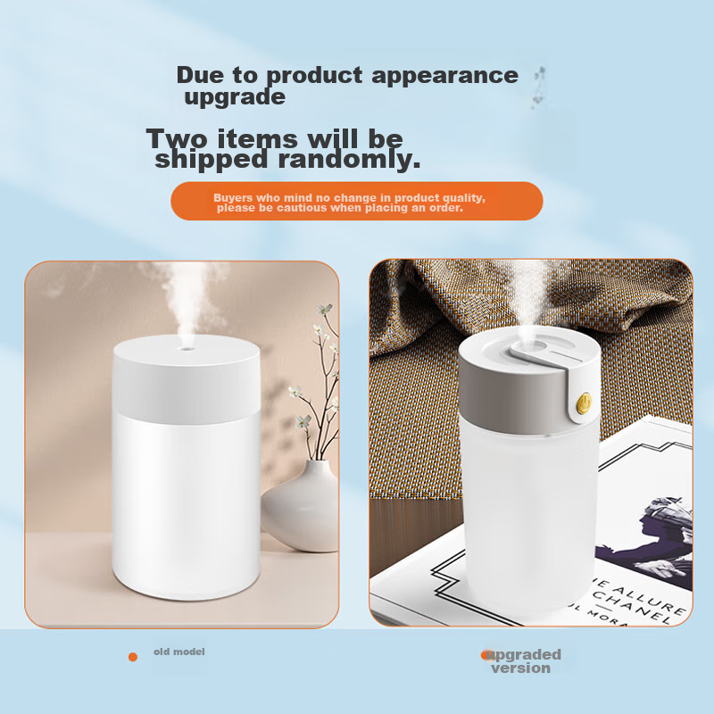 HANASS Humidifier, Compact And Quiet Mini Humidifier Companion, for Air-Conditioned Rooms, Home, Office, Desktop, Top-Fill, USB Plug-In, Portable Car-Mounted, MYX-109