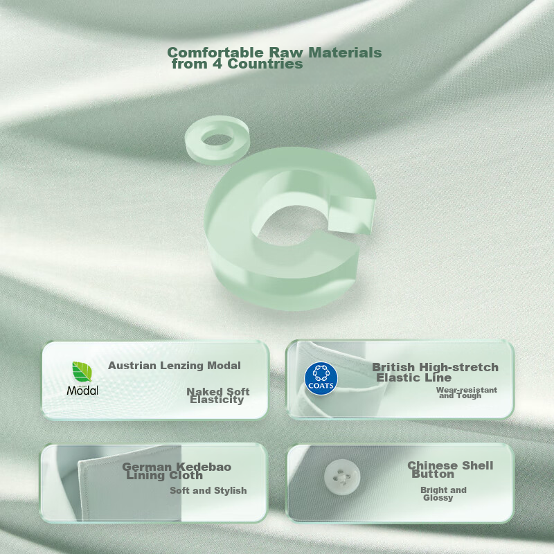 Hodo Men's Long-Sleeve Modal Shirt, Comfortable Elastic Cool-Feeling Casual Shirt, White Dress Shirt for Men