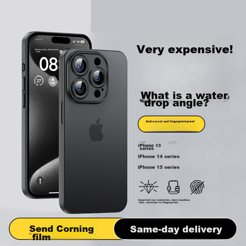 DIVI [As Thin As Paper] Phone Case for Apple IPhone 13 Pro Max, IPhone 13 Pro Max Protective Cover, Full Protection Ultra-Thin Frosted Semi-Transparent Shockproof Hard Case for Men And Women