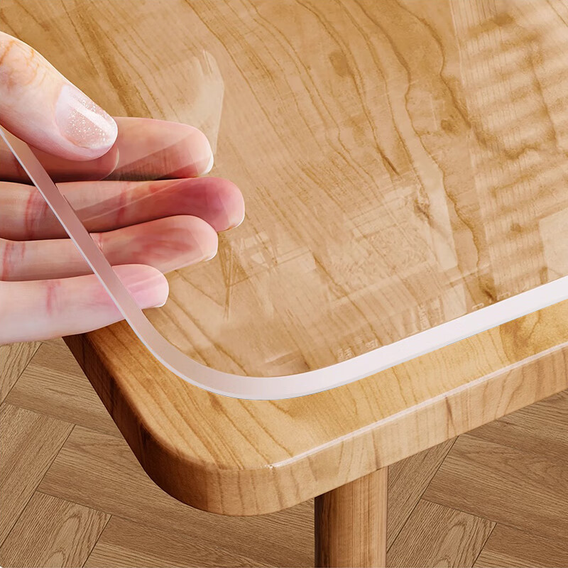 Dyin Desktop Protection Mat PVC Tablecloth Soft Glass Dining Table Mat Table Mat Coffee Table Mat Transparent 1.5mm 80*135cm