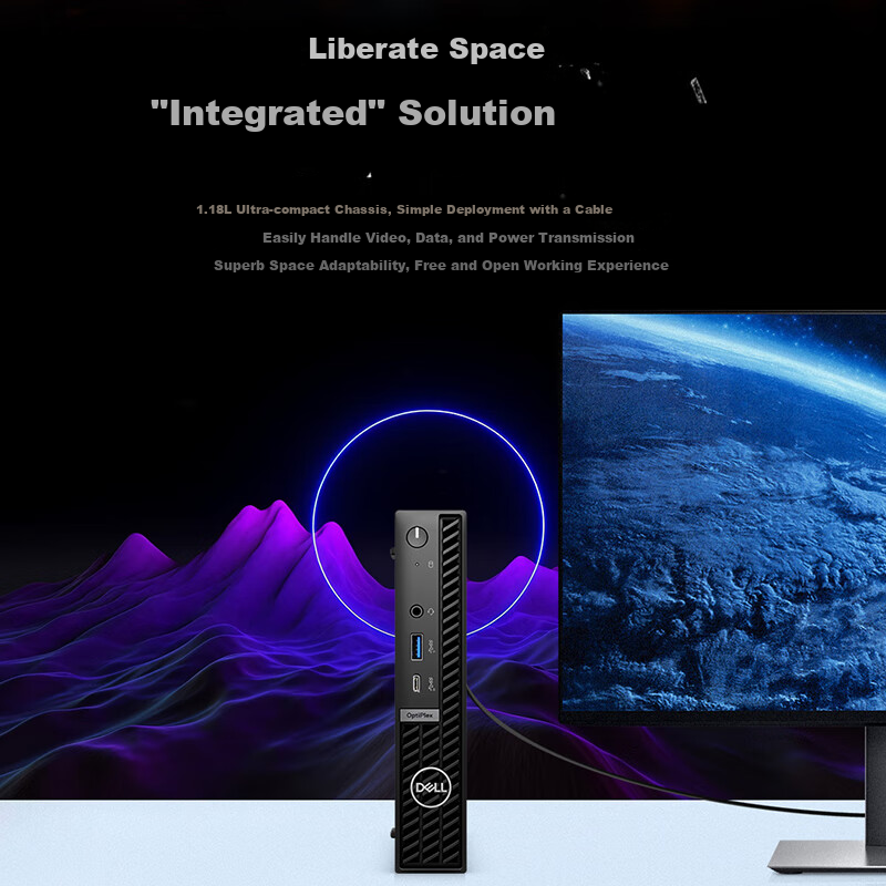 DELL OptiPlex Micro 7020 High-End Commercial Desktop Computer Mini Host (i5-12500T 8G 512G) for Office and Study