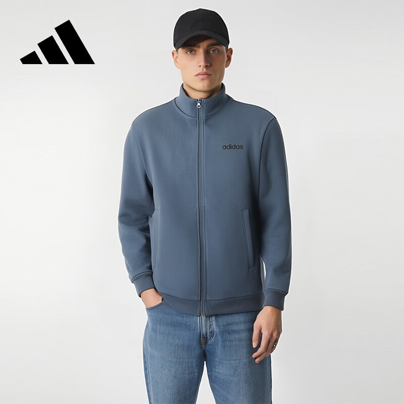 Adidas Zipper Multi-color Casual Fashion Windproof Comfortable Jacket Men's M Size