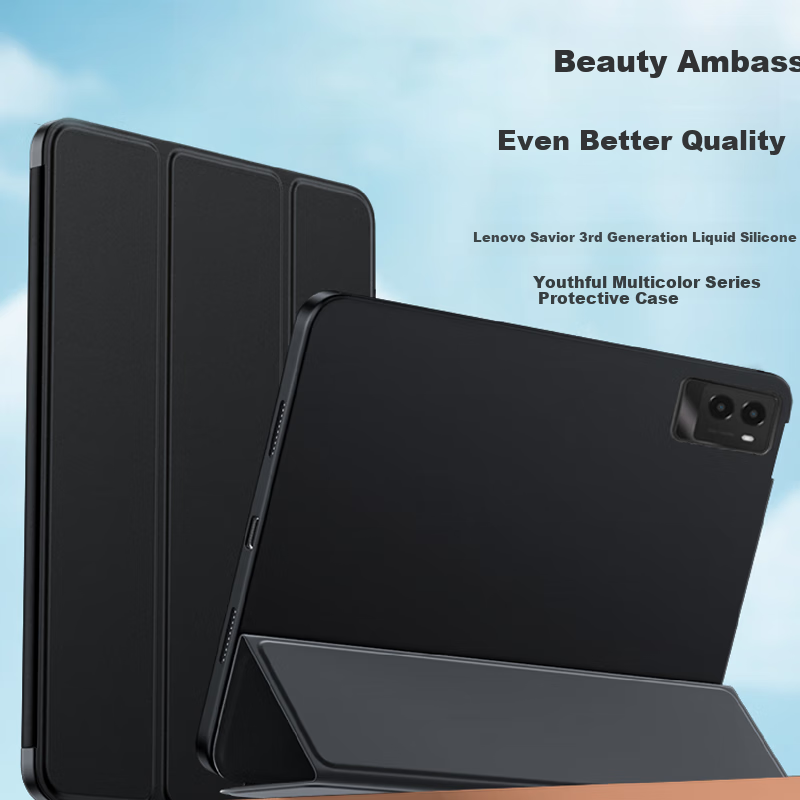 CangHua Protective Case for Lenovo Legion Y700 3rd Gen 8.8-inch 2025 Model Lenovo Tablet Cover Full Body Ultra Slim Anti-drop Leather Case Black