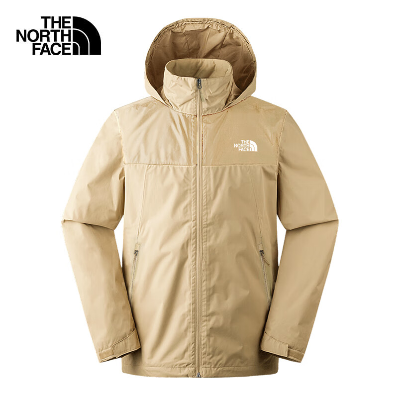 The North Face Men's Outdoor Comfortable Waterproof and Breathable Jacket 8EXR Khaki/LK5 M