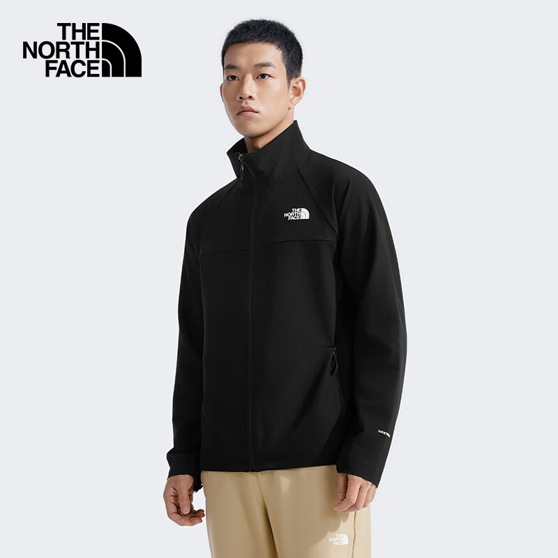 The North Face Men's Softshell Outdoor Windproof Water-repellent Jacket 8AUP Black/4H0 XL