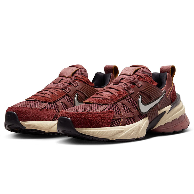 NIKE Women's Retro Cushioning V2K RUN Sports Shoes FN6703-201 Red Brown Size 38.5