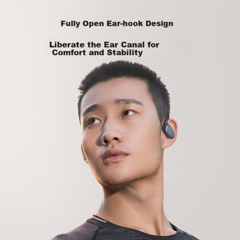 Honor Choice Open-back Headphones 2 Bluetooth Earphones with Powerful Bass, Sports Ear-hook Design, Call Noise Reduction, Compatible with Honor, Huawei, Xiaomi Phones, Dawn Blue