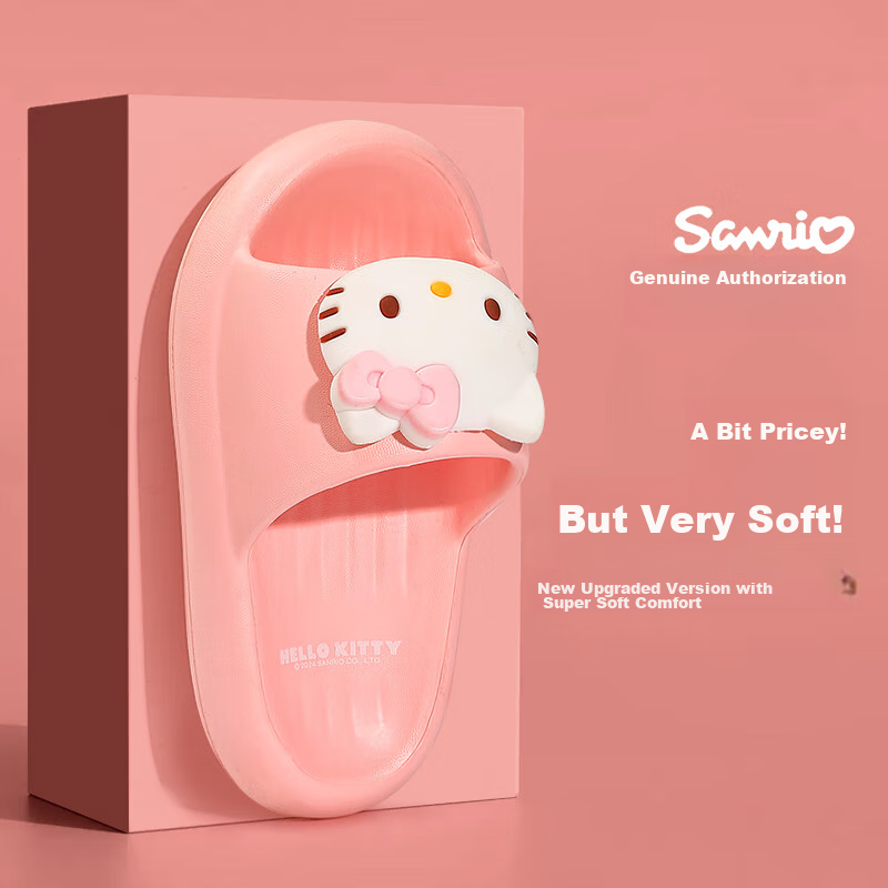 Zhubaba Children's Slippers, Summer Boys' 2025 New Style, Indoor Non-Slip, 6-12 Years Old Girls' Baby Self-Operated Sandals, Pink, Size 15