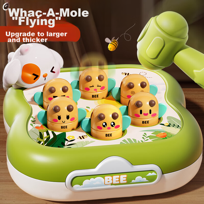 Kakabei Baby Toy, 0-6 Months Whack-A, Early Education Hammering Game, for Boys And Girls, Baby Birthday Gift, Green