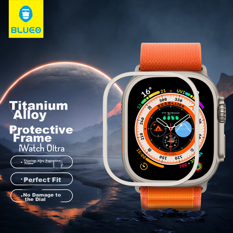 Mr. Blue Gorilla Watch Case for Apple Watch, Compatible with Apple Watch Ultra 2/Ultra 1, IWatch Hard Shell, 49mm, Shockproof And Scratch-Resistant