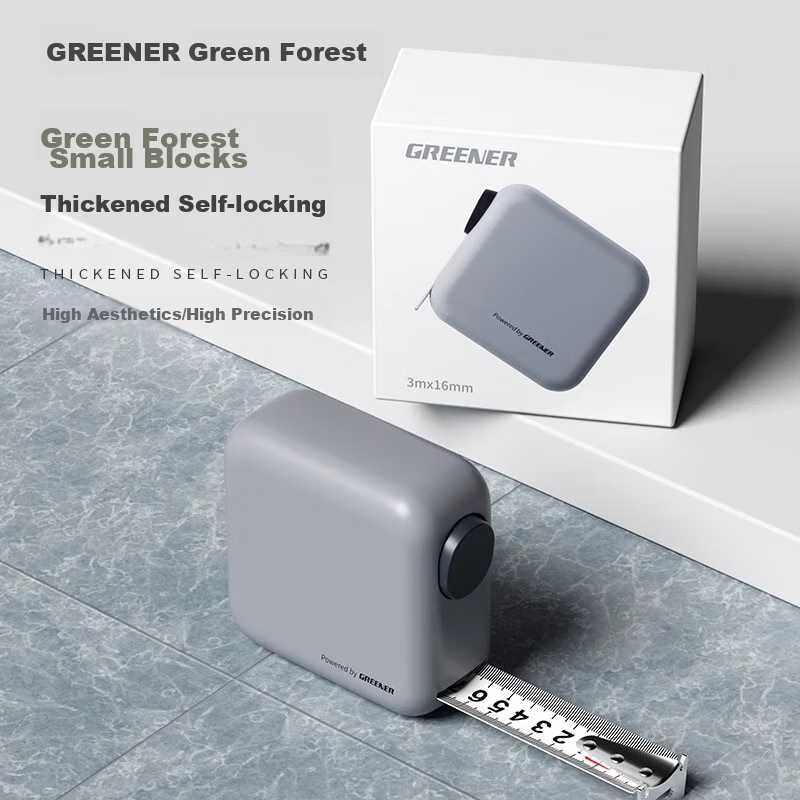 Lülin Steel Tape Measure, Square Measuring Tool for Home Use, 0 Screw Design for Architects, [Grade I Precision Tape Measure]