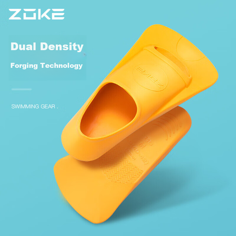ZOKE Swimming Flippers, Professional Training Kickboard, Rubber Duck Foot Board, Diving And Snorkeling Equipment, 621505851-3, 38/40