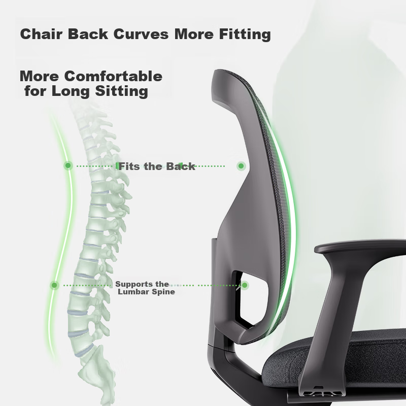 Deli 4900M Business Office Computer Chair Enterprise Procurement Bow Chair Expansion Conference Chair Government Enterprise Chair Black