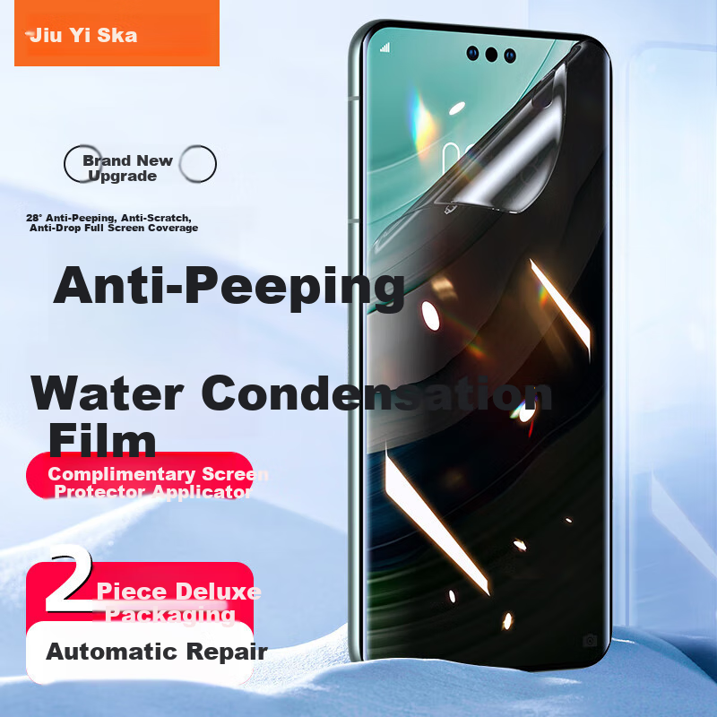 Yisika [Privacy Screen Protector 2 Pieces] for Huawei Mate60Pro/+ Hydrogel Soft Film, Mate60rs Master Edition Phone Screen Protector, Anti-Peeping, HD Full Screen, Non-Tempered Glass JM881