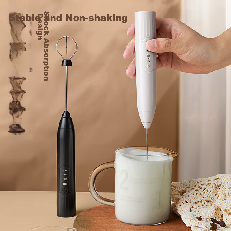 PAKCHOICE Electric Milk Frother, Coffee Foam Maker, Home Milk Frother, Handheld Whisk, Egg Beater
