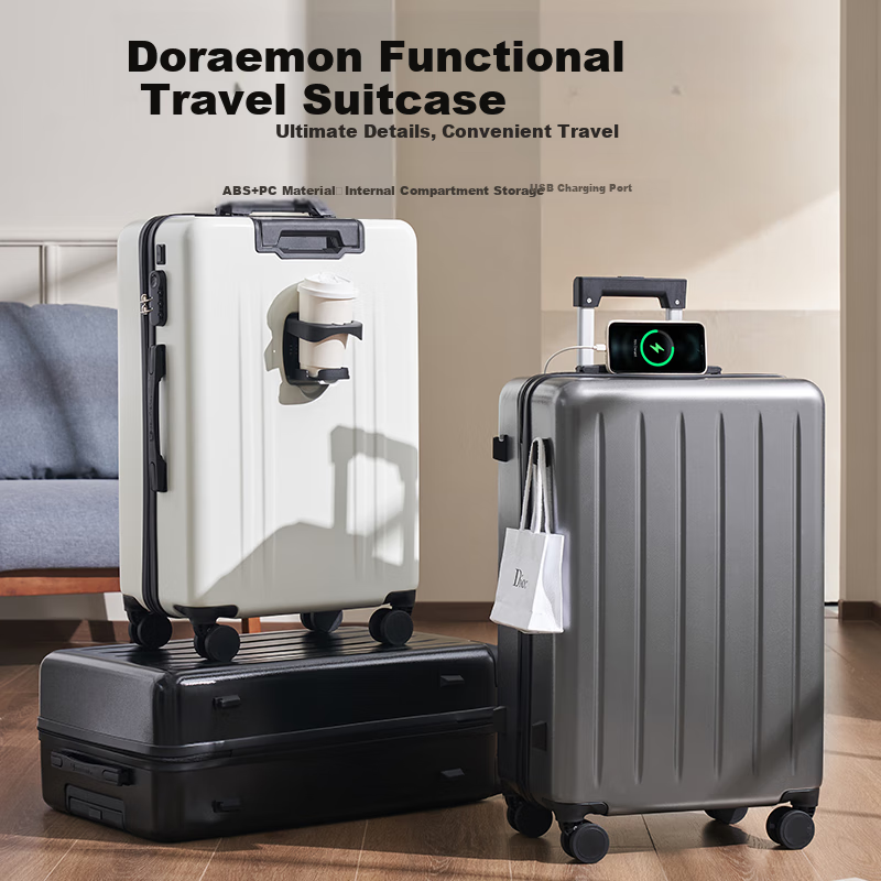 PAUL FRANK luggage zipper pull rod box business boarding box school password box usb light music universal wheel box 20 inches