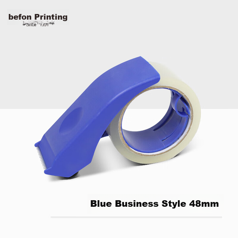 Befon 48mm Packing Tape Dispenser, Tape Cutter with ABS Anti-Slip Base, Office Supplies, Blue Business Style, 48mm, Blue 1733