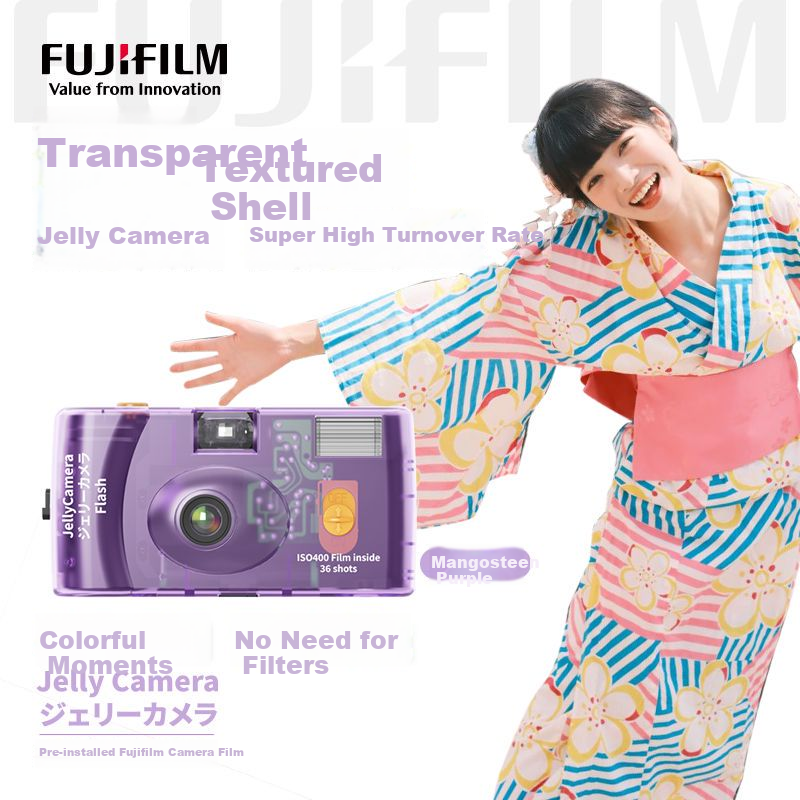 FUJIFILM Instax Mini 11 Instant Camera - C400 Film Camera Jelly Camera, Takes 36 Shots, Mangosteen Purple