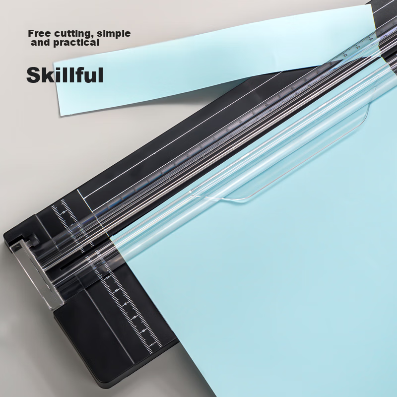 Deli Mini Paper Trimmer, Portable A4 Paper Cutter, Photo Trimmer, Manual Paper Cutter, Utility Knife, Paper Cutting Tool, Student Craft Knife