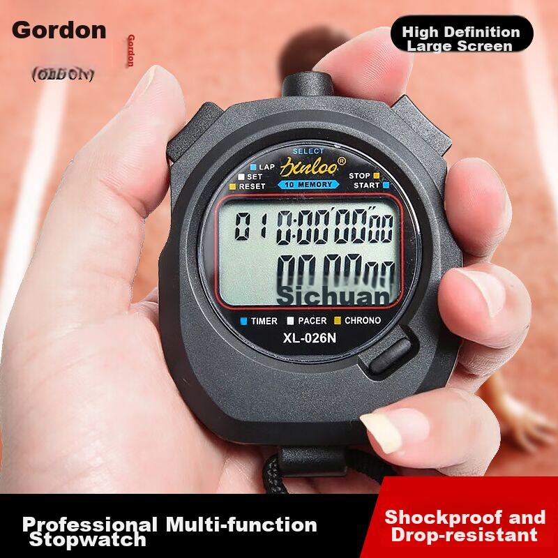 Gedon Stopwatch Timer, Electronic Counter, 2 Rows 10 Lanes, for Competitions, Sports, Waterproof, Swimming, Fitness, Multi-Functional