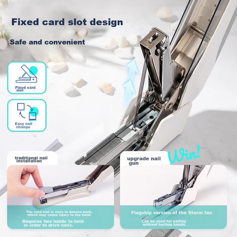 Deli Low-Force Stapler, Compatible with 24/6 (12#) And 26/6 Staples, Office Supplies, White 0368 (Staples Not Included)