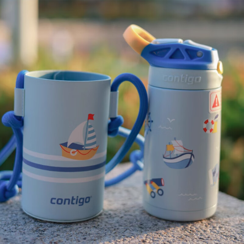 Contigo 3rd Generation Little Inventor Kids Insulated Straw Cup 316L Little Sailor 400ml