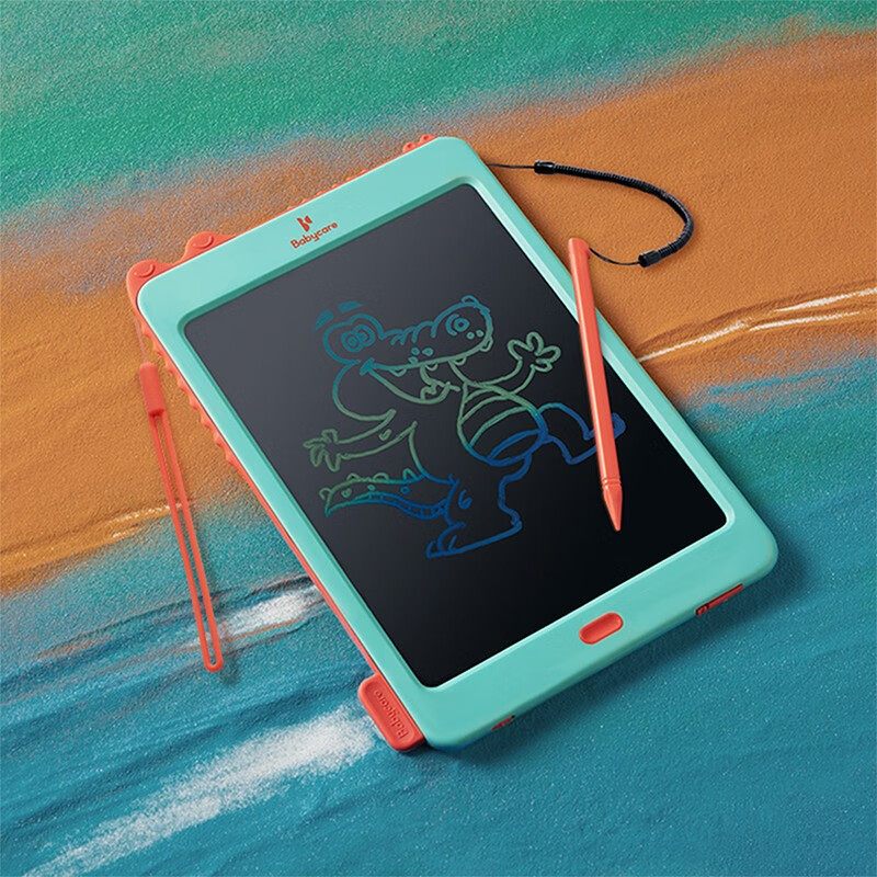 Babycare Children's LCD Writing Tablet, Colorful Drawing Board, Writing Chalkboard, Kulis Green