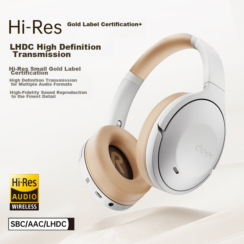 Cleer Langlang Jinina Recommended Back-To Gift, ENDURO SE Over-Ear Active Intelligent Noise-Cancelling Wireless Bluetooth Headphones, Mica Gray