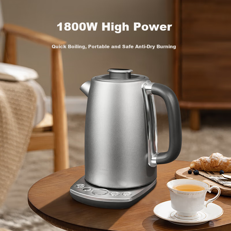 TILIVING (Titanium Living) Pure Titanium Electric Kettle, Insulated All-In Automatic Constant Temperature Kettle, Smart Temperature Control, Household Large Capacity Electric Kettle, 1.7 Liters