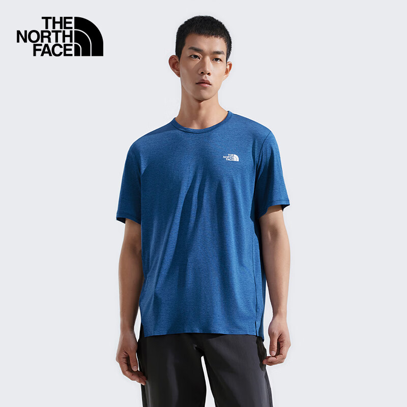 The North Face Men's Outdoor Quick-Drying Breathable Short-Sleeve T-Shirt 8BYJ Blue/D1R XL