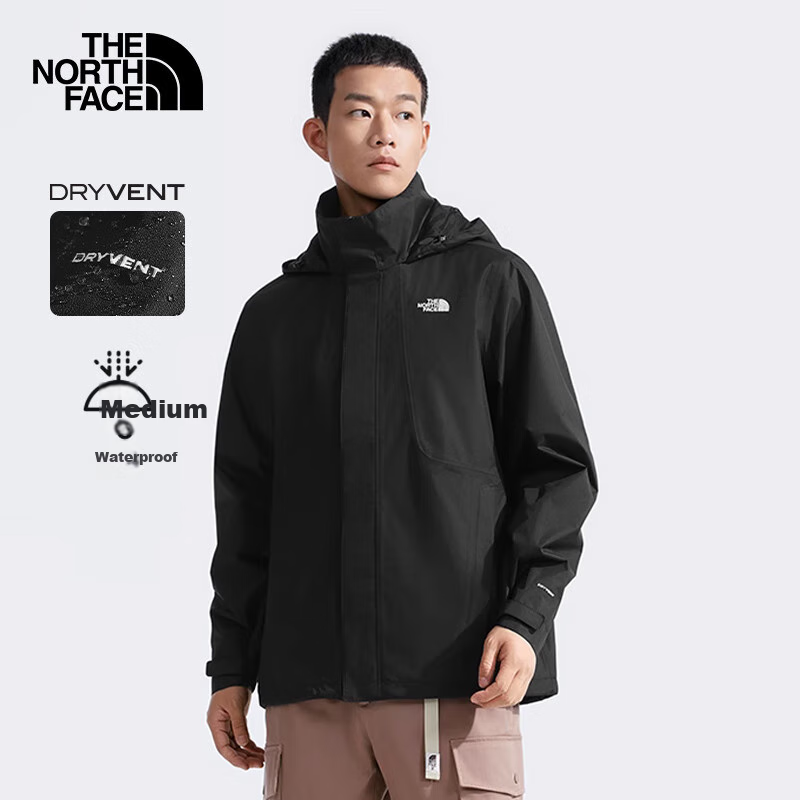 The North Face Men's Outdoor Windproof Single-Layer Hard Shell Jacket 8AUM Black/4H0 M