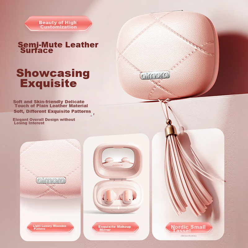 Baseus AirNora 3 Small Fragrance Bluetooth Earphones, 2024 New Model, Active Noise Cancellation -45db, In-Ear, Stylish, Music Gift, Compatible with Apple, Xiaomi, Huawei, Light Green