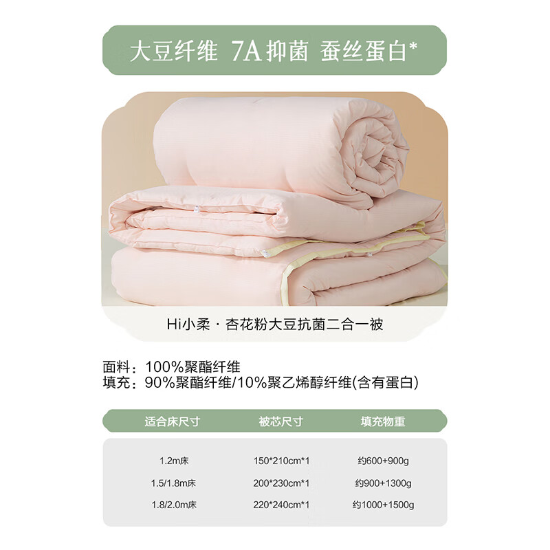 Shuixing Jiafang Baisi Quilt, Soybean Fiber Comforter, Hi Xiao Ruo Two-In Quilt, JD Custom Edition