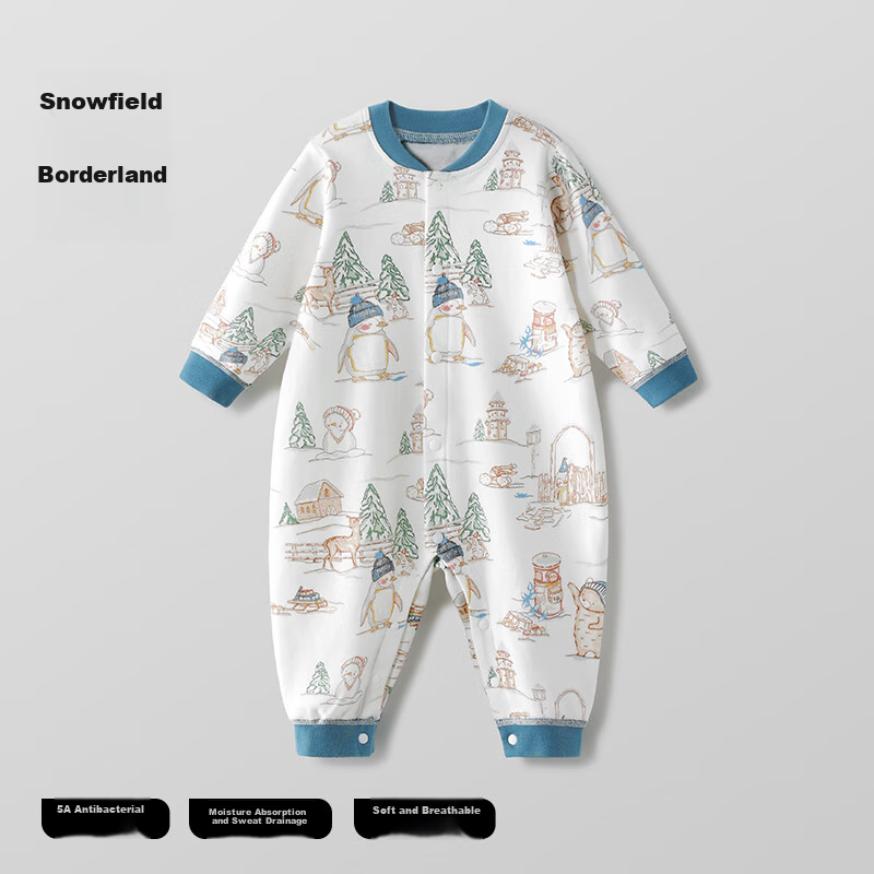 Beipesi Baby Clothes, Infant Romper, Autumn Onesie, Crawling Suit, Newborn Infant Early Autumn Long-Sleeve Pajamas