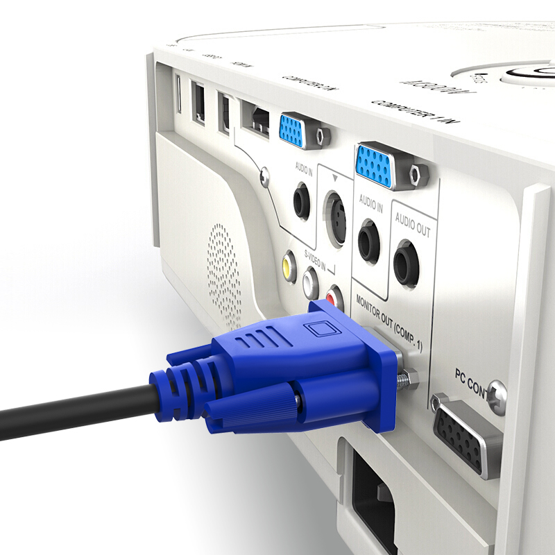 Biaze High-Definition VGA Cable, VGA Computer TV Connection Cable, 3+6 3 Meters, Pure Copper Computer Monitor Cable, Computer TV to Monitor Display, Video Extension Cable, XL2-Blue