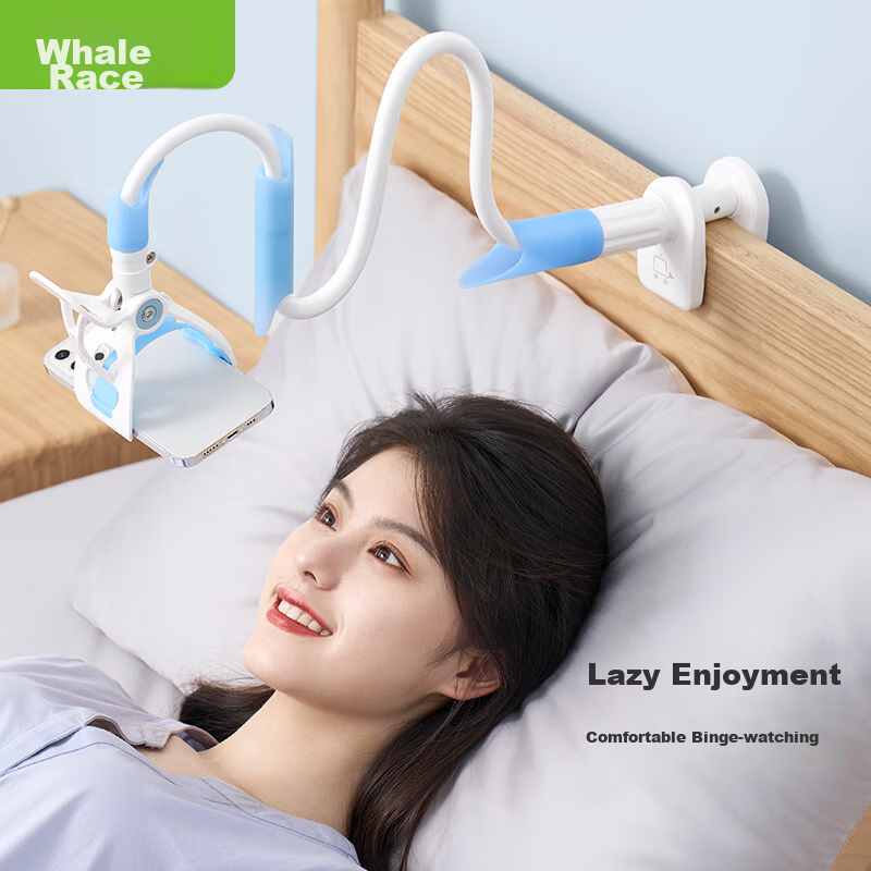 Saijing Phone Holder, Lazy Stand, Bedside Phone Holder, Desk Stand for Watching Shows And Online Classes, Adjustable Universal Stand, for Bedroom, Dormitory, Lying Down, Watching Shows, Clip-On Stand