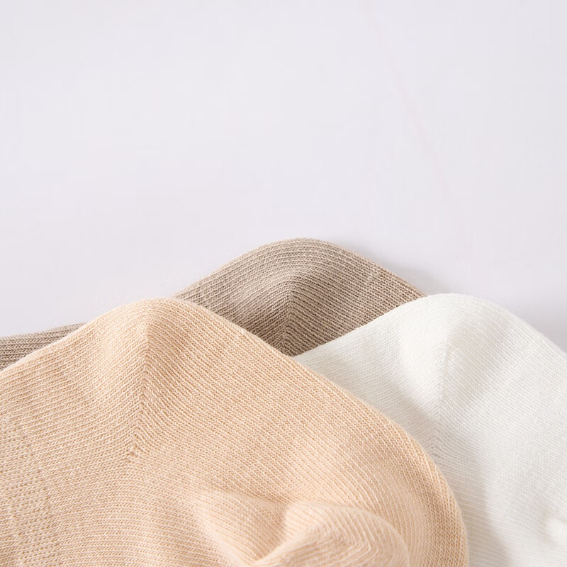 TONGTAI Baby Long Tube Socks Newborn Socks Baby Seamless Socks Boys and Girls Loose Mouth Socks 3 Pairs Pack Beige 6-12 Months